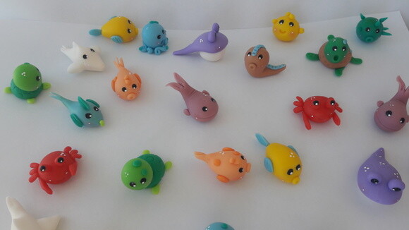 Mini Aplique Fundo do Mar Biscuit