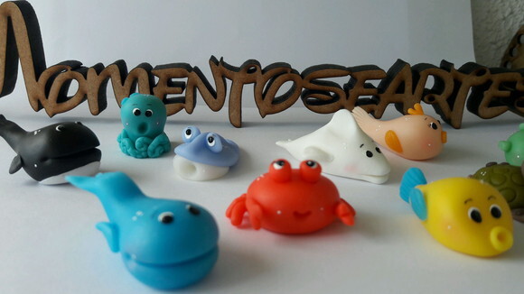 Mini Aplique Fundo do Mar Biscuit