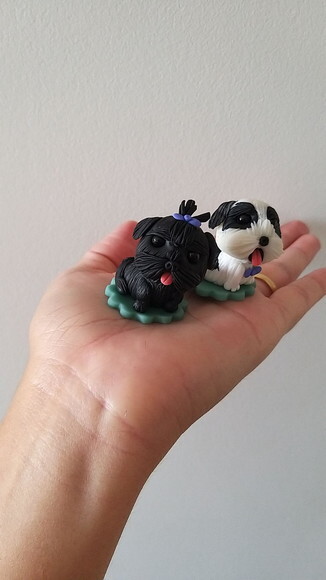 Mini Cachorrinhos em Biscuit
