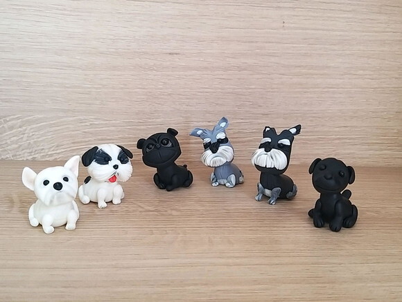 Mini Cãozinho em Biscuit