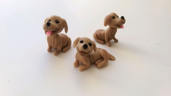 Mini Cãozinho em Biscuit