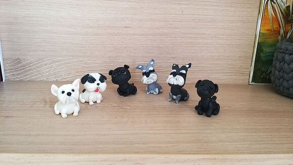 Mini Cãozinho em Biscuit