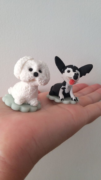 Mini Cachorrinhos em Biscuit