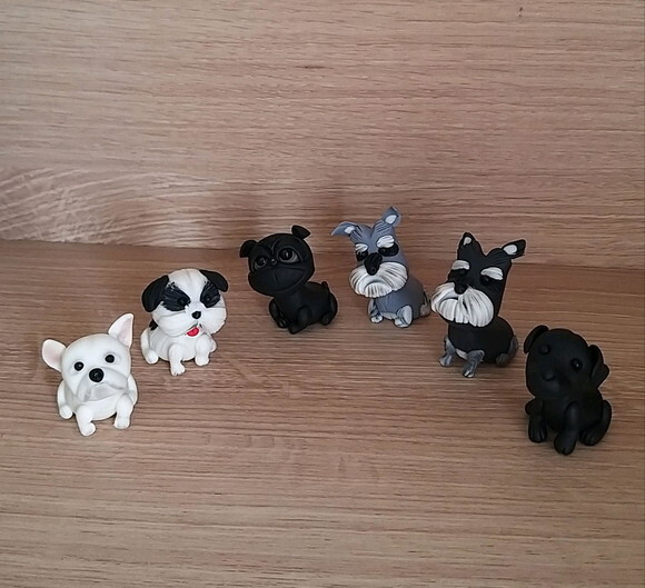 Mini Cãozinho em Biscuit