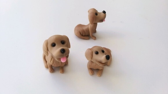 Mini Cãozinho em Biscuit