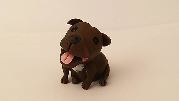 Miniatura Cachorrinhos em Biscuit