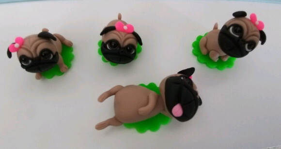 Mini Pug em Biscuit