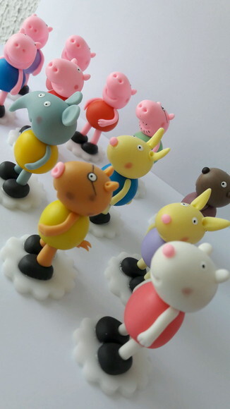 Miniaturas Turma Porquinho Apliques ou Enfeites