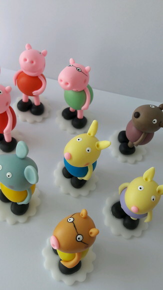 Miniaturas Turma Porquinho Apliques ou Enfeites