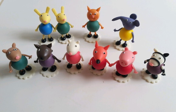 miniaturas turma porquinhos apliques ou enfeites