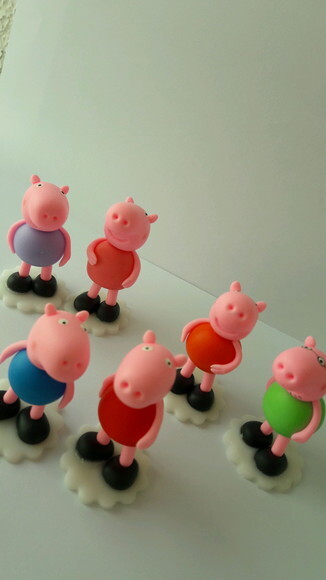 Miniaturas Turma Porquinho Apliques ou Enfeites