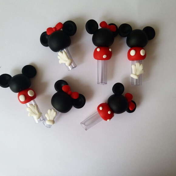 Ponteiras Lembrancinhas Minie e Mickey para Caneta Bic