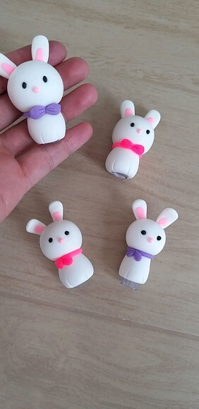 Ponteiras para Canetas Bic Coelho Lembrancinhas Biscuit