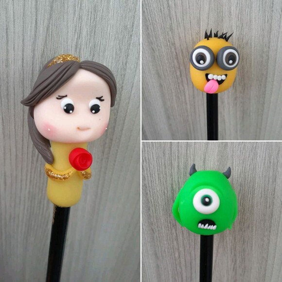 Ponteiras para canetas divertidas lembrancinhas biscuit