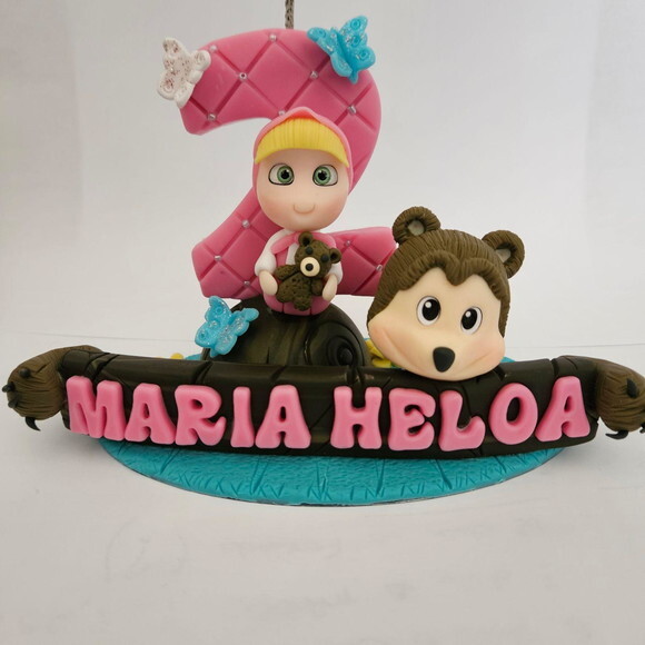 Topo de Bolo a Menina e o Urso