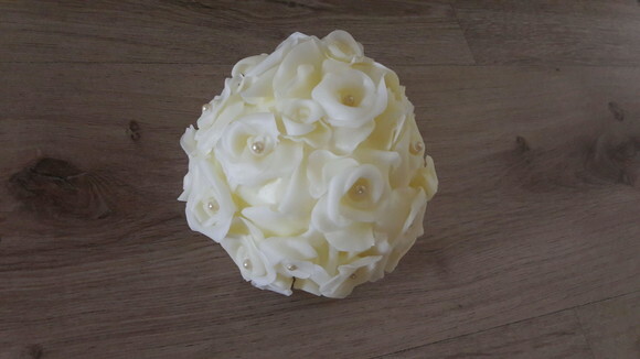 Topo de bolo buque de rosas biscuit