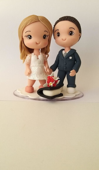 Topo de bolo casamento civil fofucho biscuit