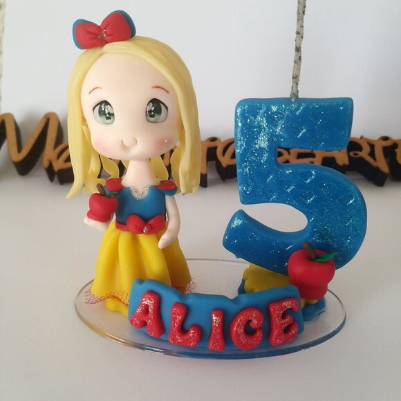 Topo de Bolo com Branca de Neve Personalizada