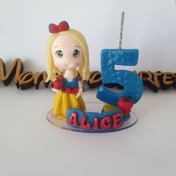 Topo de Bolo com Branca de Neve Personalizada
