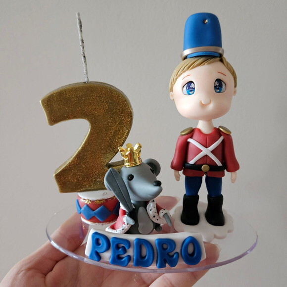 Topo de Bolo com Soldadinho de Chumbo Quebra Nozes