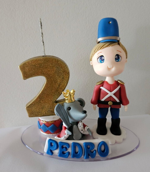 Topo de Bolo com Soldadinho de Chumbo Quebra Nozes