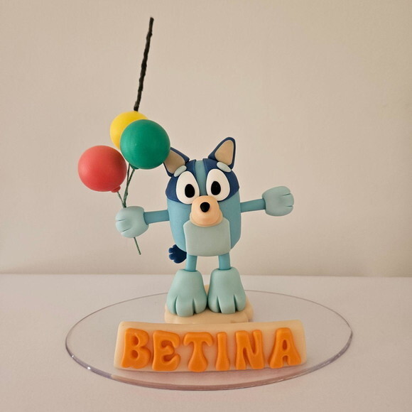 Topo de Bolo de Aniversário Blue ou Bingo