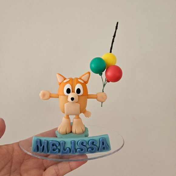 Topo de Bolo de Aniversário Blue ou Bingo