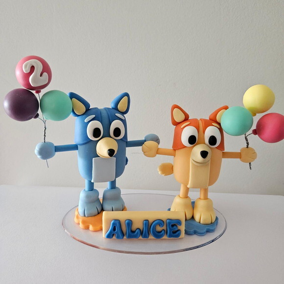 Topo de Bolo de Aniversário Blue e Bingo