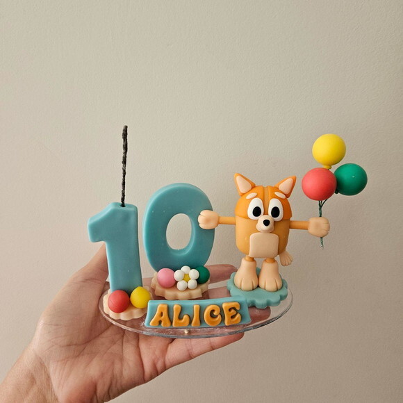 Topo de Bolo de Aniversário Blue ou Bingo