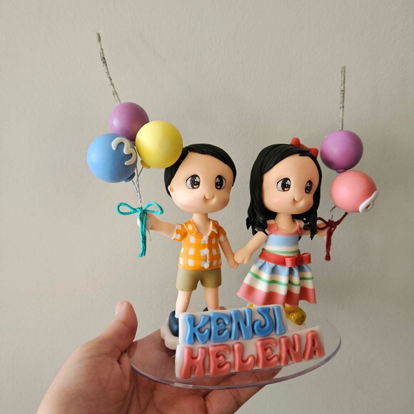 Topo de Bolo de Aniversário em Conjunto