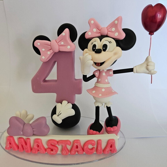Topo de Bolo de Aniversário Mini Ratinha