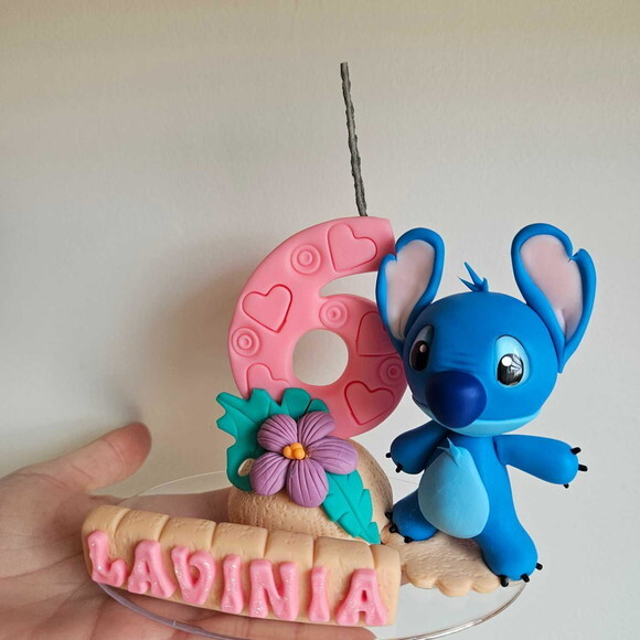 Topo de Bolo de Aniversário Stitch