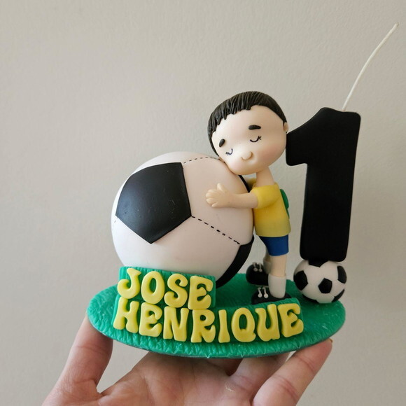 Topo de Bolo Futebol Personalizado
