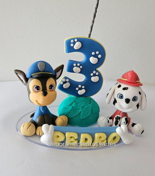 Topo de Bolo Patrulha Personalizado