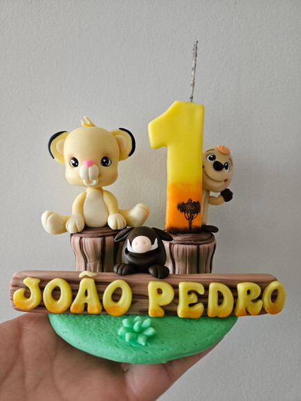 Topo de Bolo Rei Leão