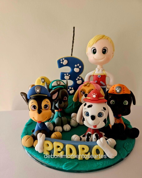 Topo de Bolo Turma Patrulha Canina