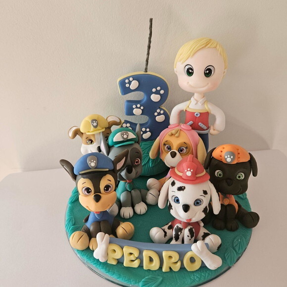 Topo de Bolo Turma Patrulha Canina