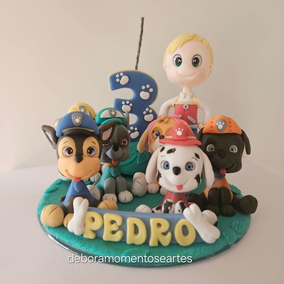 Topo de Bolo Turma Patrulha Canina
