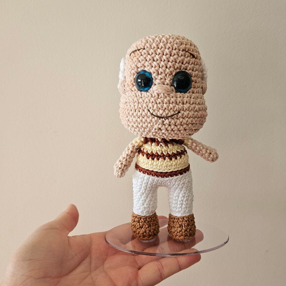 Amigurumi Vovô do Davi Boneco