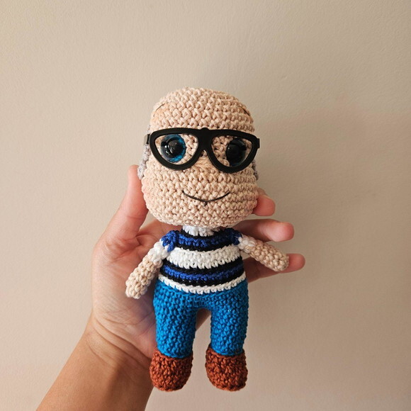 Amigurumi Vovô do Davi Boneco