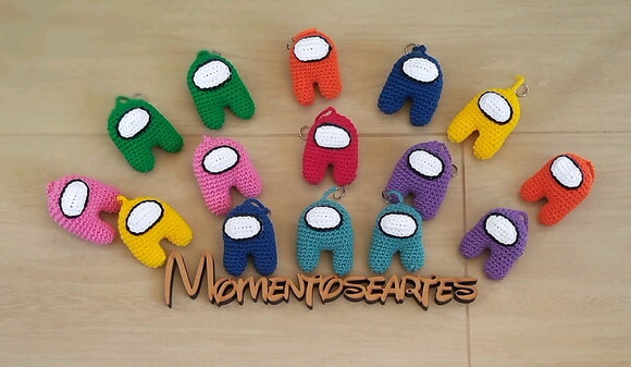 Among Us Amigurumi Bonequinho Lembrancinhas