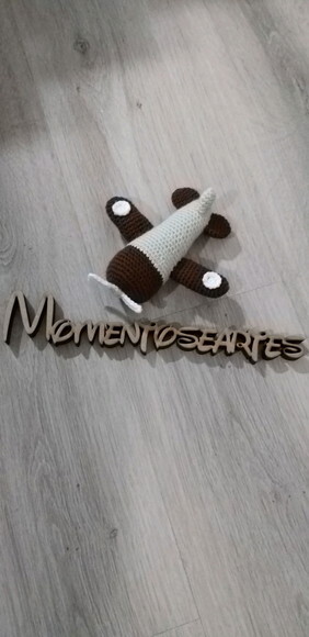 Avião de Crochê amigurumi