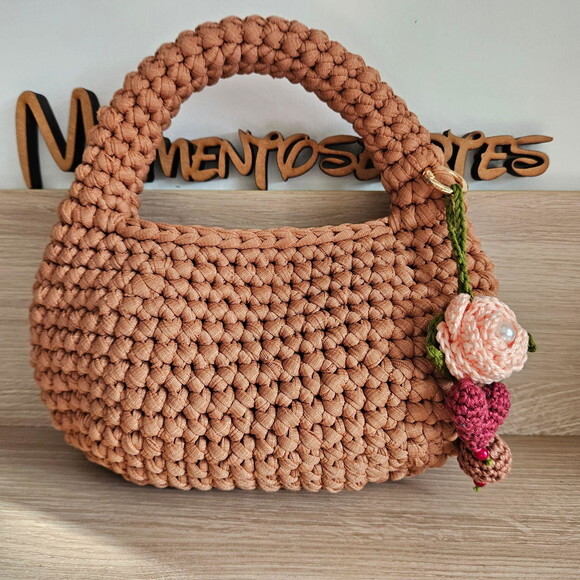 Bolsa de Crochê - Mão MINI BAG