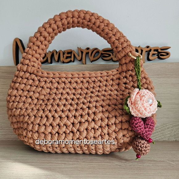 Bolsa de Crochê - Mão MINI BAG