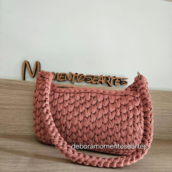 Bolsa de Crochê Alça Ombro
