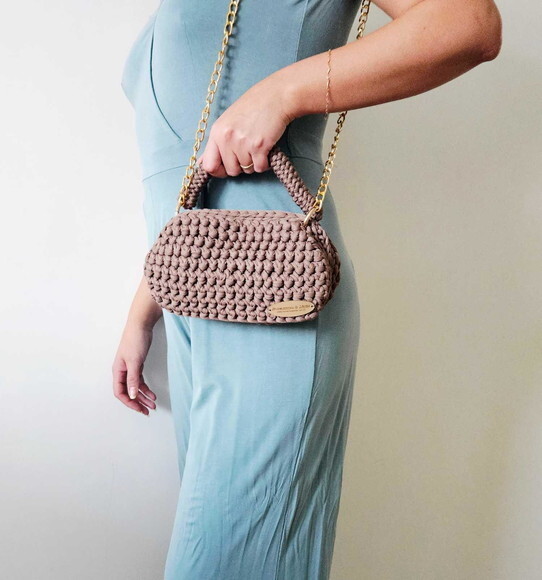 Bolsa de Crochê Clucht Transversal/mao
