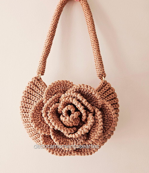 Bolsa de Crochê Flower