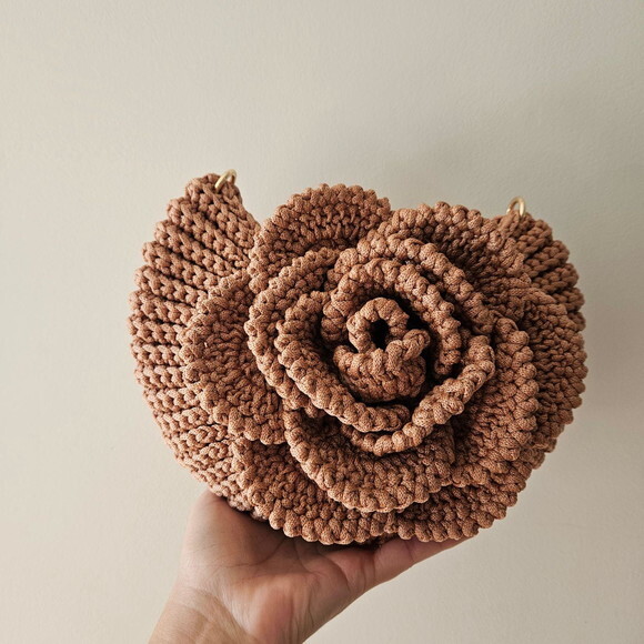 Bolsa de Crochê Flower