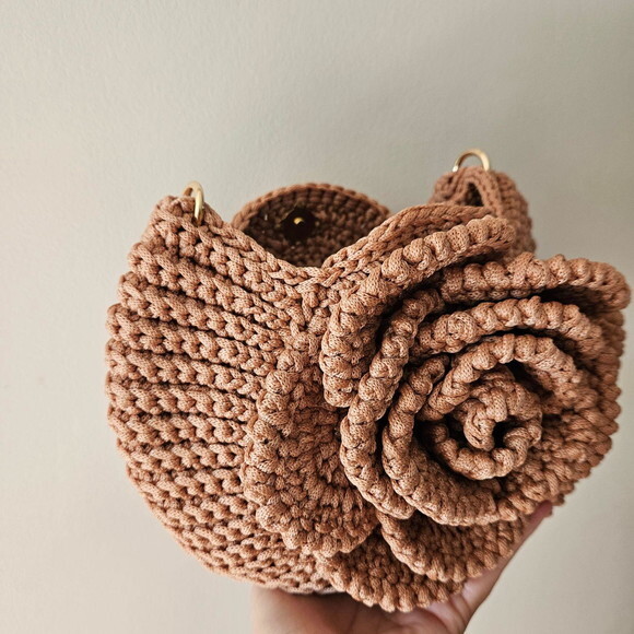 Bolsa de Crochê Flower