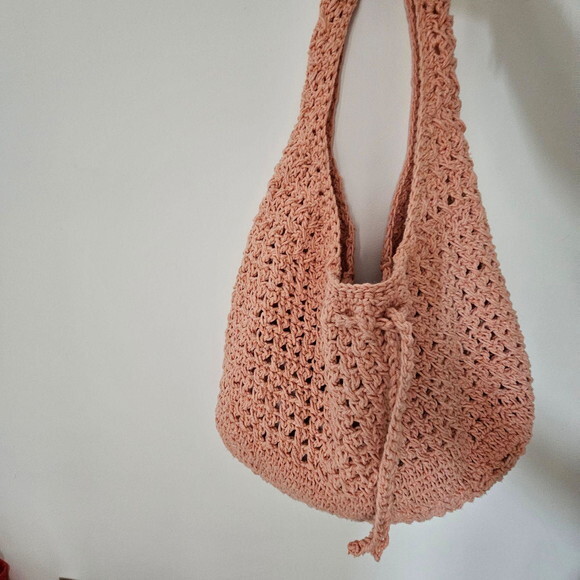 Bolsa de Praia de Crochê Alça Ombro